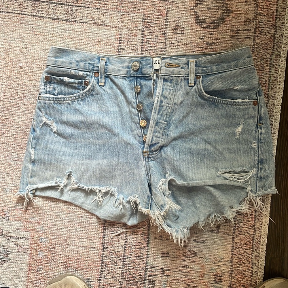 Agolde Parker cut off Jean shorts size 27